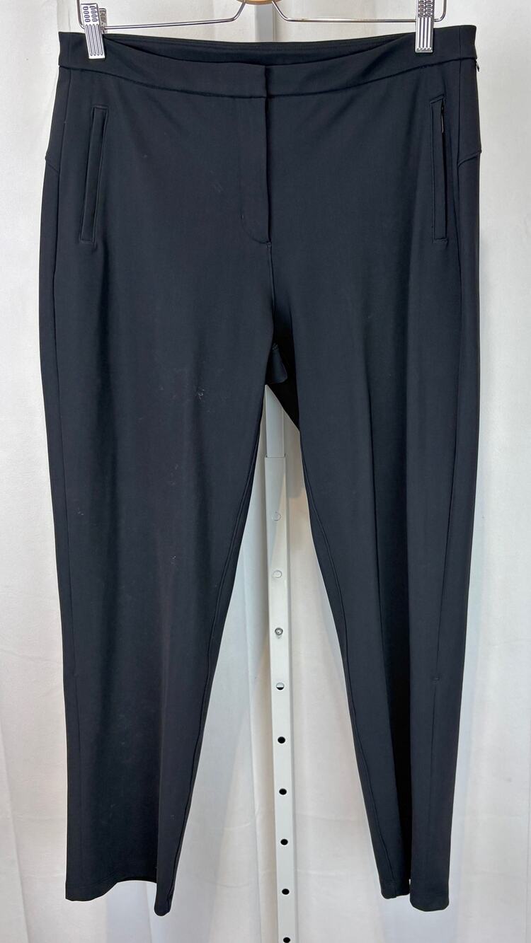 LULULEMON On The Move Pants Lightweight W5BO8S High Rise Ankle Zip Fly Black 10